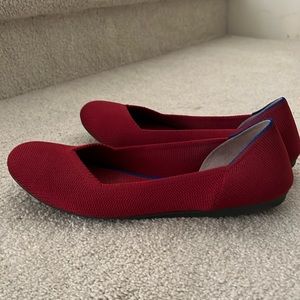 Rothy’s red flats size 9